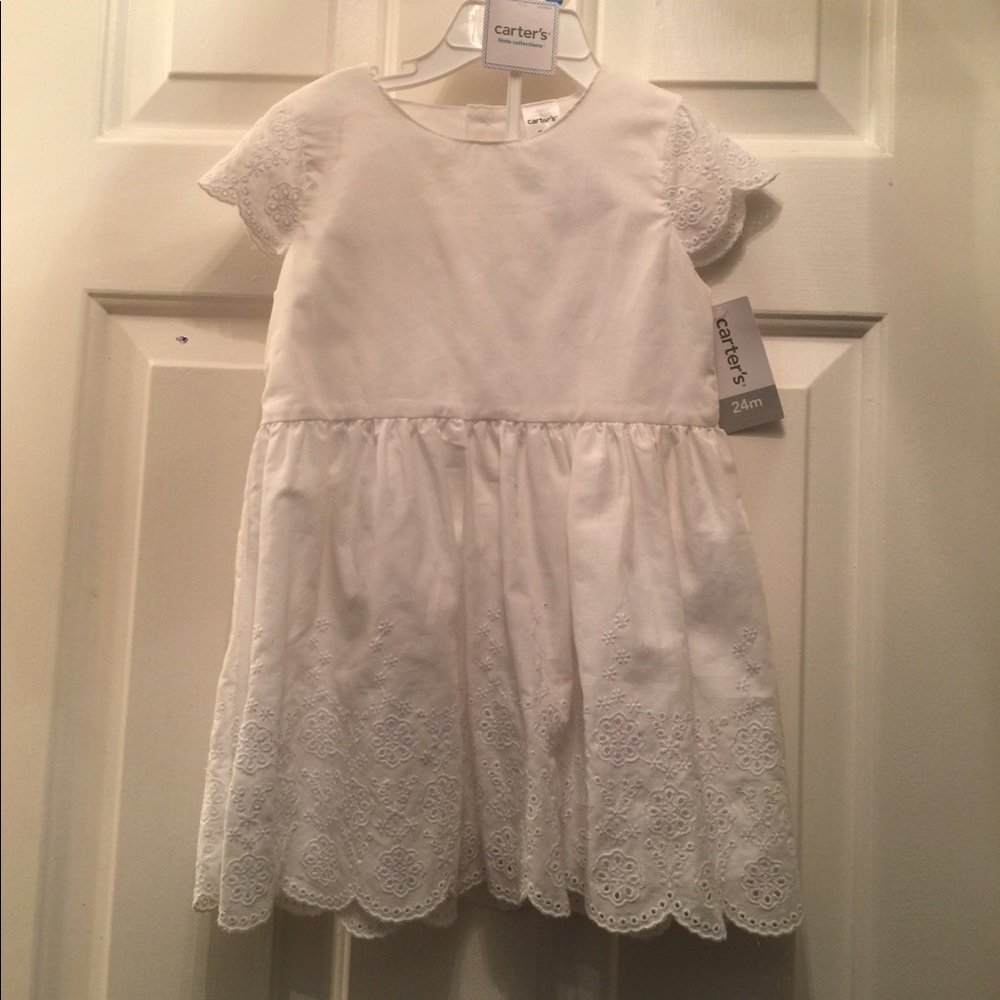 New with tags!!!  Girls white dress.